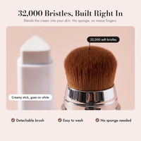 Close-up of the built-in brush with 32,000 soft bristles
